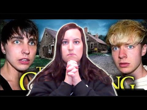 HELL-of-a-reaction-WEEN! Reacting to Sam & Colby - Conjuring house!