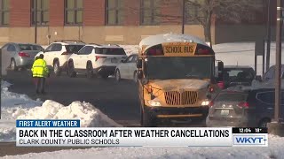 Clark County students return to classrooms after winter storm closure