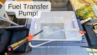 Fast Fluid Transfer: BestCosy Electric Fuel & Water Pump with 47β Hose