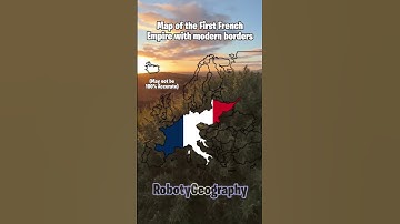 Map of the first French empire with modern borders! #geography #mapping #france #empire #napoleon