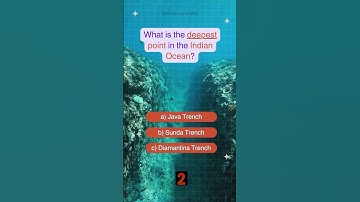 What is the deepest point in the Indian Ocean? #worldquiz #quiz #facts #planetquiz #deepest #games
