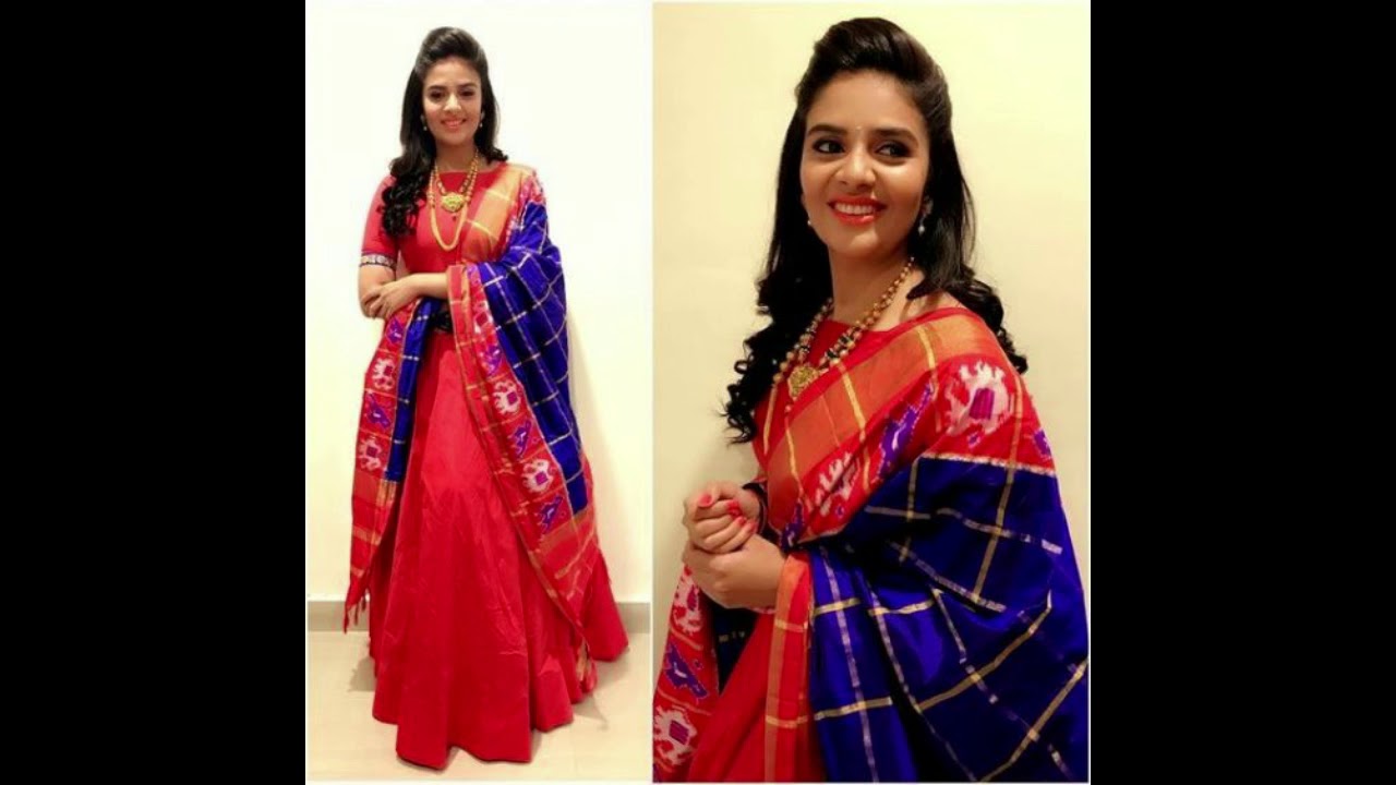 latest pattu long frocks designs