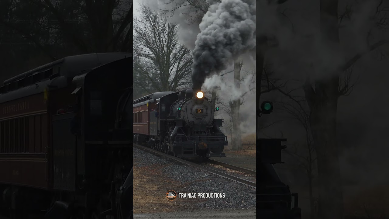 Woodstown Central Railroad excursion train at South Woodstown with engine No. 9!