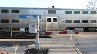 Metra 8588 East in Hinsdale, IL 3/5/21
