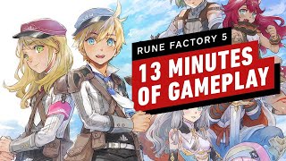 Rune Factory 5 - 13 Minutes of Gameplay (English VO)