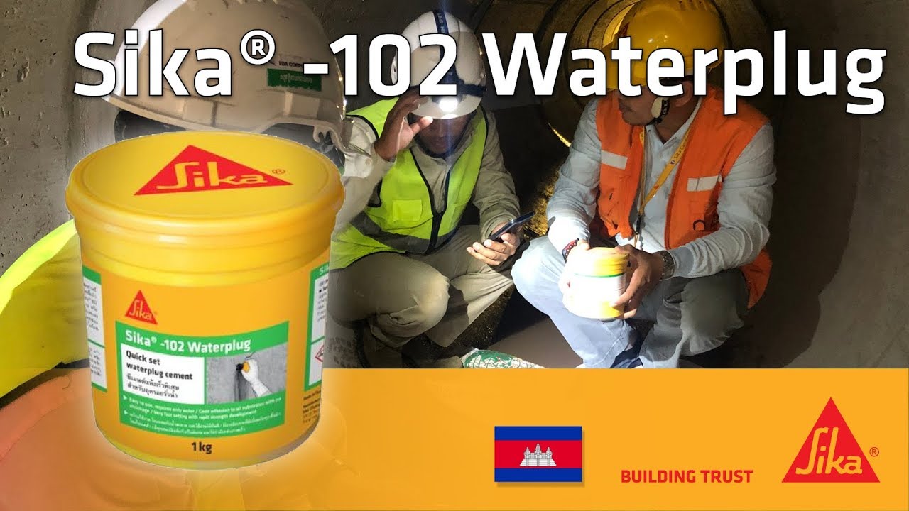 Sika® Monotop -102 Waterplug TH used in Phnom Penh sewage