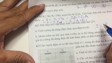 Bài tập đoạn mạch nối tiếp Vật lí 9