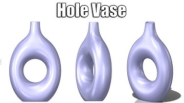 Hole Vase Design in SolidWorks | Step-by-Step CAD Tutorial for Beginners