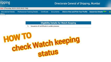 HOW TO CHECK WATCH KEEPING|| #navy  ||