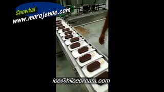 Экструзионная линия для производства мороженого с узлом окунания в шоколад