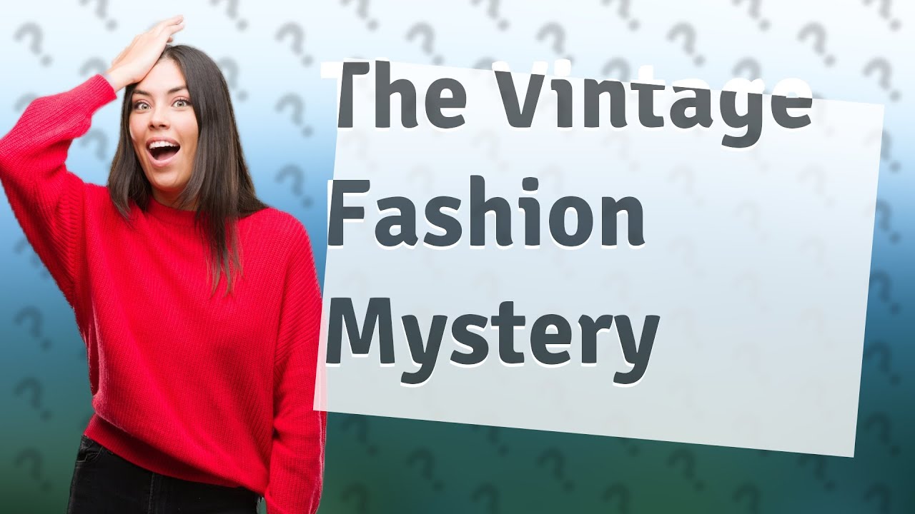 Why is vintage clothes expensive? YouTube