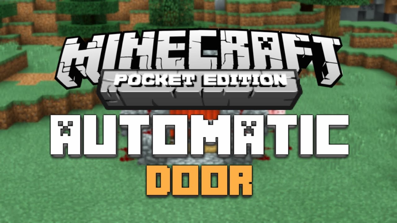 How to Make an Automatic Redstone Door in Minecraft PE 0.13.0