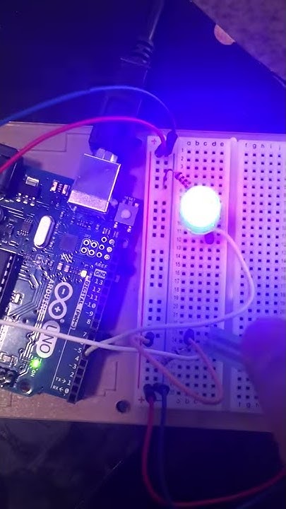Temperature sensor and led with arduino - YouTube