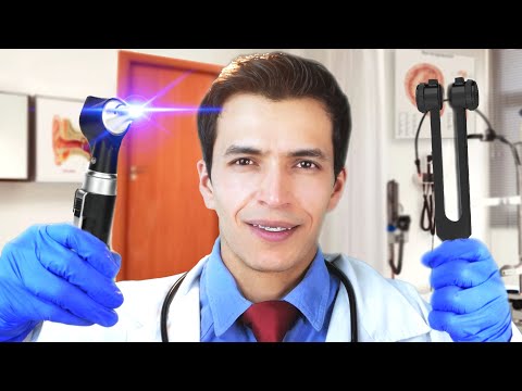 ASMR🦻🏻LIMPIEZA DE OIDOS REALISTA🥼 Audiometría + Test de audio Susurros  Roleplay en ESPAÑOL /