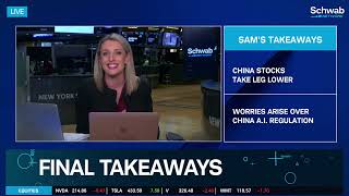 Tuesday's Final Takeaways: China Stocks Slide as AI Regulation Fears Grow