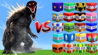 BloodBath Godzilla vs All NEW Mega TNT's in Minecraft!!!