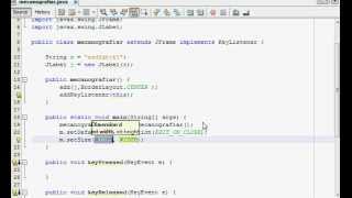 VidTuto Java - KeyListener - Sencillo Programa de Mecanografía