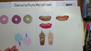 #125 VIDEO Carnival Treats coloring and paper piecing techniques