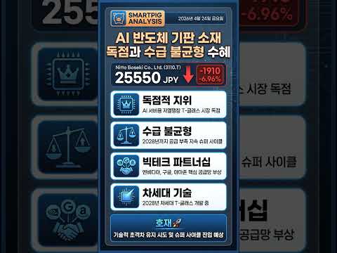 Nitto Boseki Co., Ltd., AI 반도체 기판 소재 독점과 수급 불균형 수혜