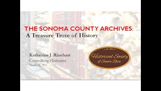 An Endangered Treasure Trove of Local History: The Sonoma County Archives