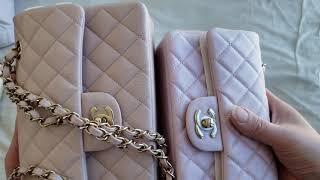 Chanel Card Holder on Chain Light Pink 22c Caviar ~ Unboxing & Review 