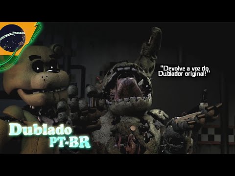 「SFM/FNAF」Springtrap detesta dublagem por IA | DUBLADO PT-BR #dublagemviva