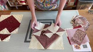 Making a patchwork heart block