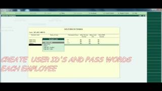 HOW TO CREATE USER CONTROL  IN TALLY.ERP9