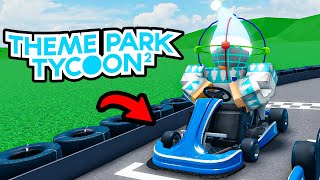 BUILDING a GO-KART TRACK In Theme Park Tycoon 2!