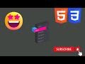 Navbar Menu Animation using Html and Css