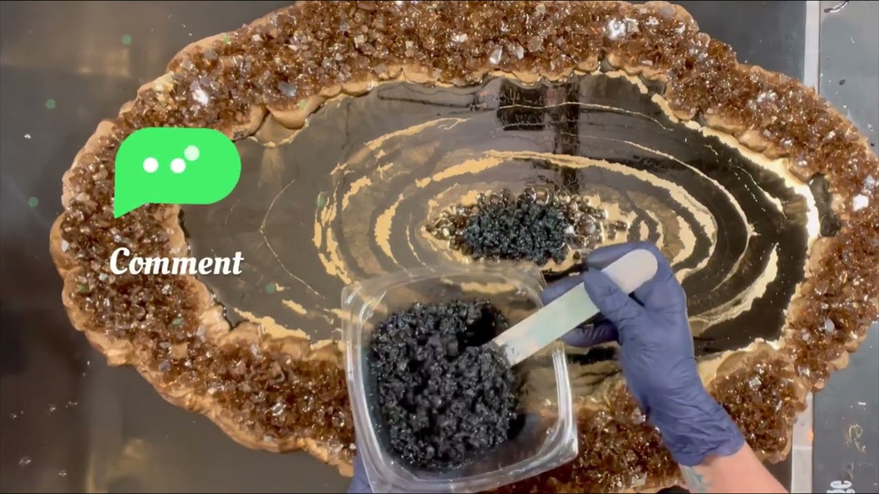 Элегантная геода из эпоксидной смолы, которую стоит увидеть!