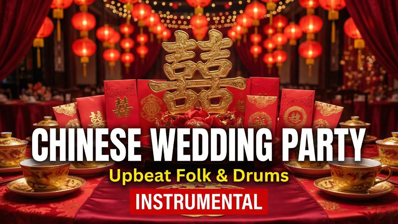 Chinese Wedding Songs | 12 Hours Happy Upbeat Folk & Drums Background Music for Parties