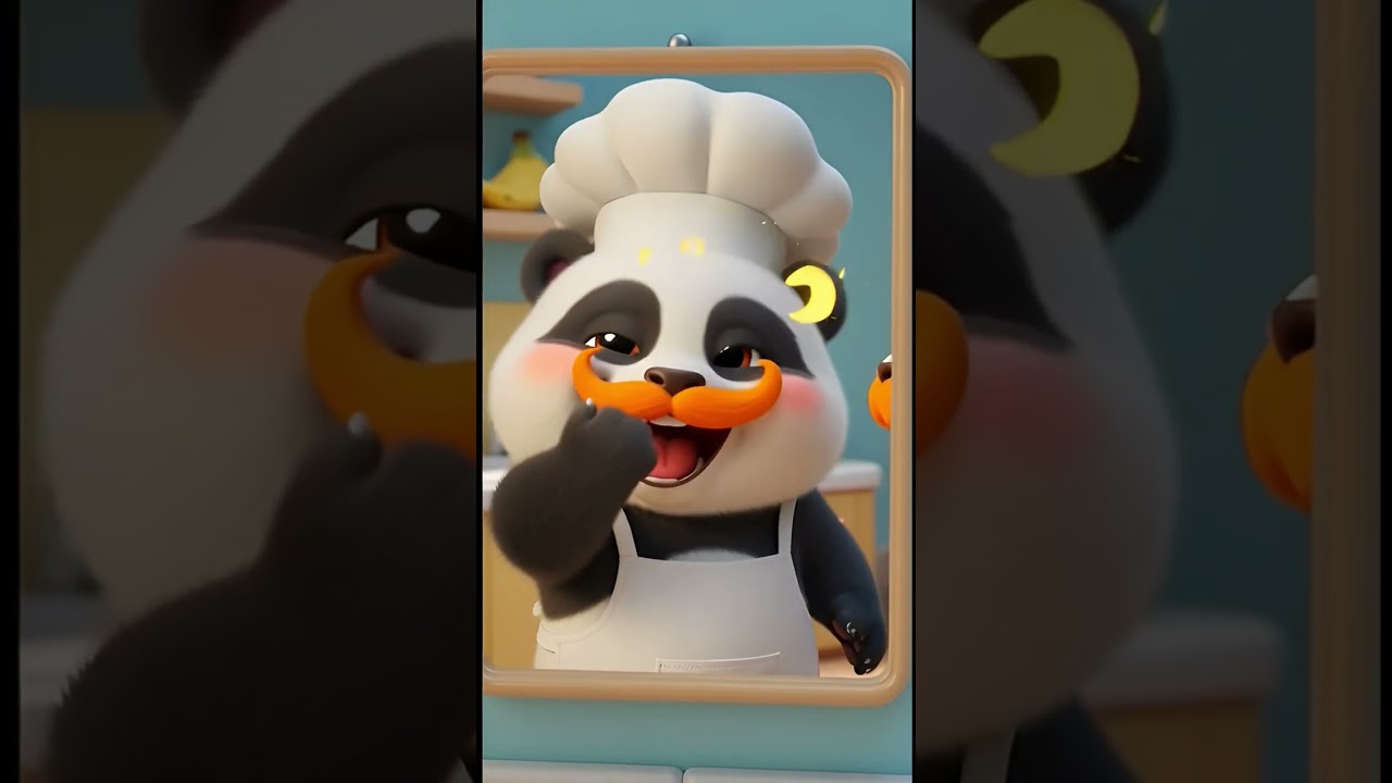 Cute Panda Makes Fruit Juice 🍎🥭 | Funny Kids Short 🐼🥤 