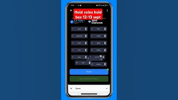 Hold Coin,Hold Box  Daily combo passphrase 12-13 sep #shorts