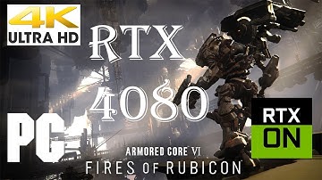 Armored Core 6: Fires of Rubicon (PC) Max Settings Ray-Tracing ON 4K60FPS RTX 4080 with FPS Counter