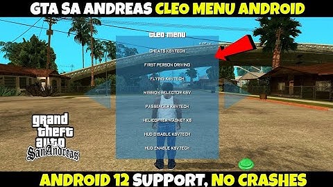 how to install cleo menu in gta san andreas Android 11,12,13 (inbuilt)