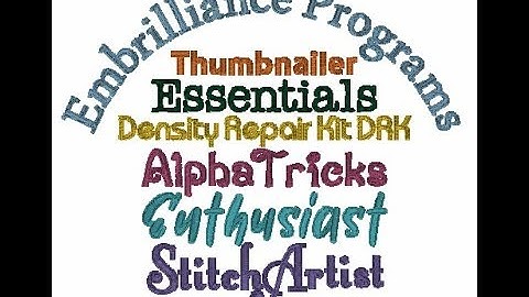 Embrilliance programs overview