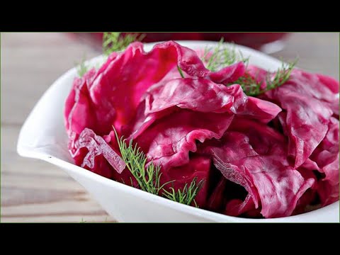 კომბოსტოს მწნილი (капуста со свеклой на зиму)