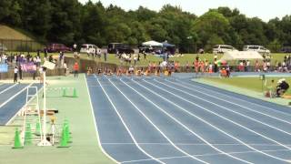 20150607 第3回中学記録会 男子100m1組目