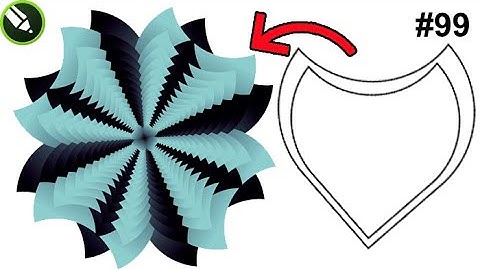 Corel Draw me flower Optical illusion kaise banaye || How To Make flower Optical illusion Corel#099