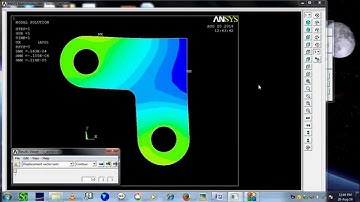 Ansys12_L-section arrested at both the holes: Variation of resultant displacement.