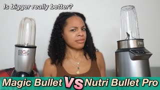 Magic Bullet VS Ninja NutriBlender Pro! | Blender Showdown | is bigger better?