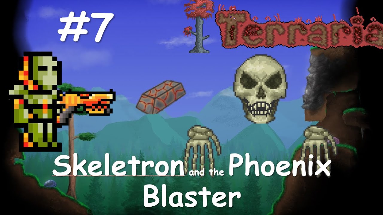 Skeletron lets us into the dungeon to get a handgun to make a phoenix ...