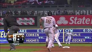 2013/04/18 Segura's great double play
