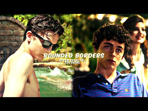 rounded borders ; after effects