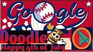Google Doodle game for 4th of July: Happy 4th of July