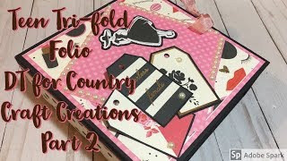 Teen Tri-Fold Folio DT Project for Country Craft Creations Part 2 | FOR SALE