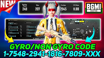 NEW UPDATE 4.0🔥BEST SENSITIVITY CODE +CONTROL SETTINGS BGMI/PUBG MOBILE