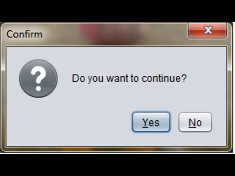 Video: Hur bekräftar du dialogrutan på JOptionPane?