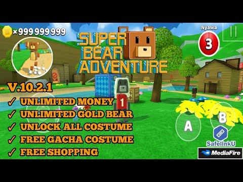 UPDATE !! Super Bear Adventure Mod Apk Versi 10.1.4 Terbaru 2023 - Unlimited  Money & No Password 